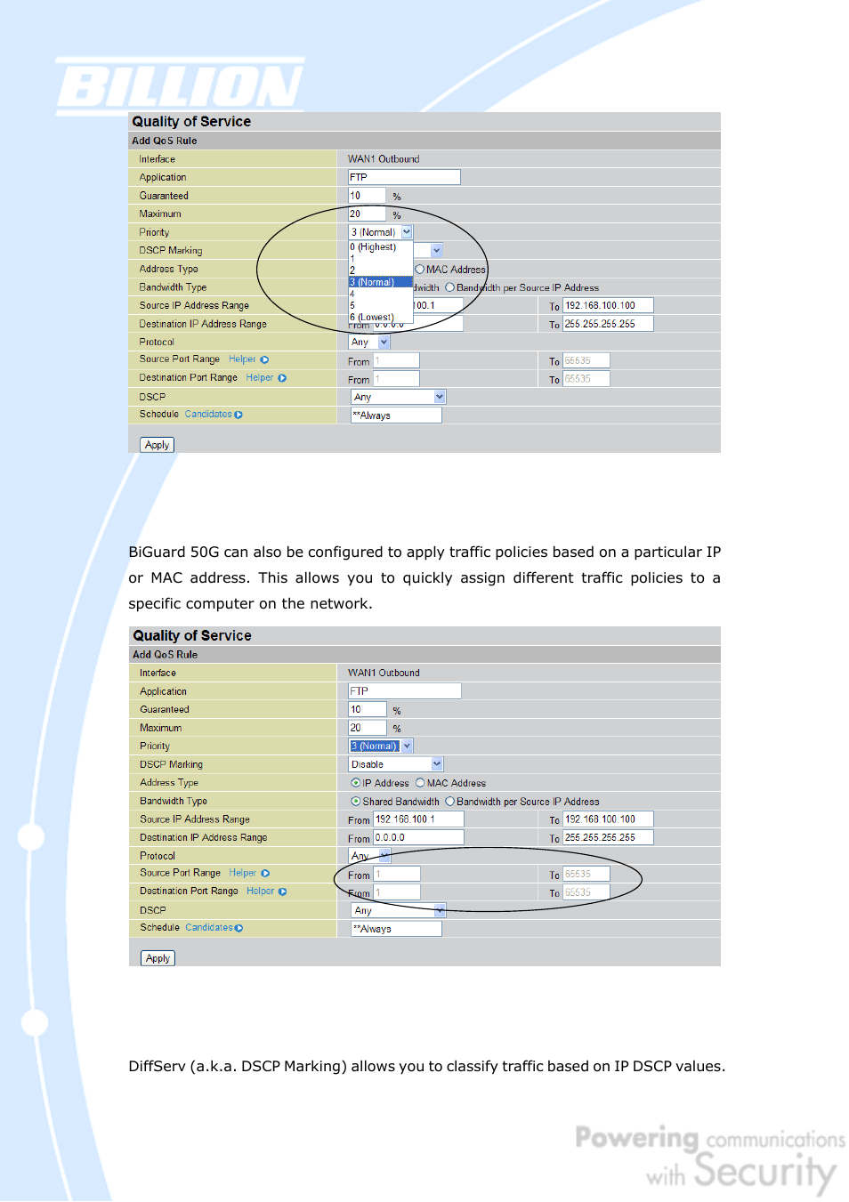 Billion Electric Company BiGuard 50G User Manual | Page 21 / 223