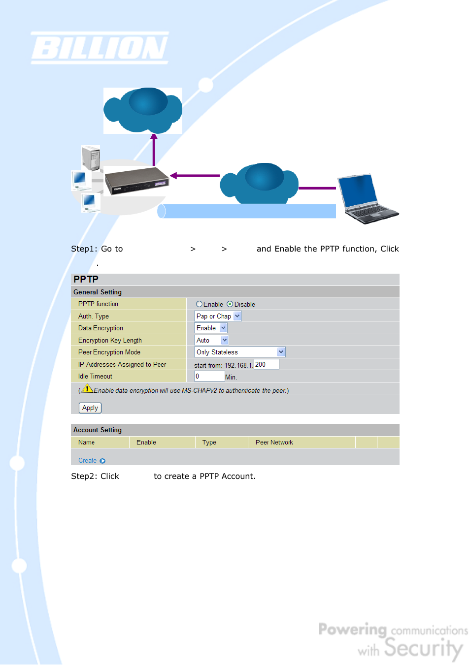 Internet | Billion Electric Company BiGuard 50G User Manual | Page 214 / 223