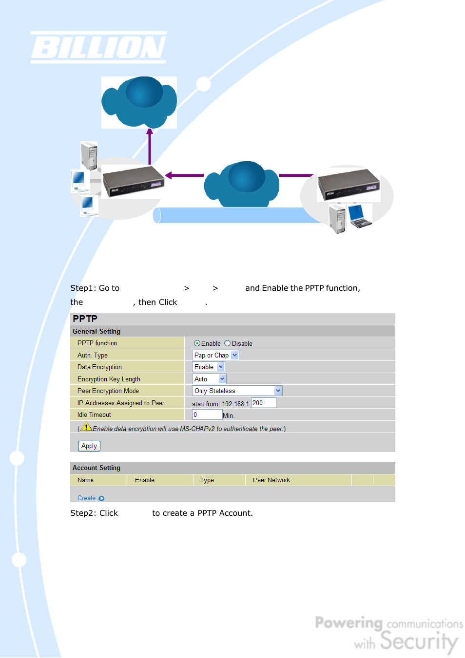 Internet | Billion Electric Company BiGuard 50G User Manual | Page 221 / 223