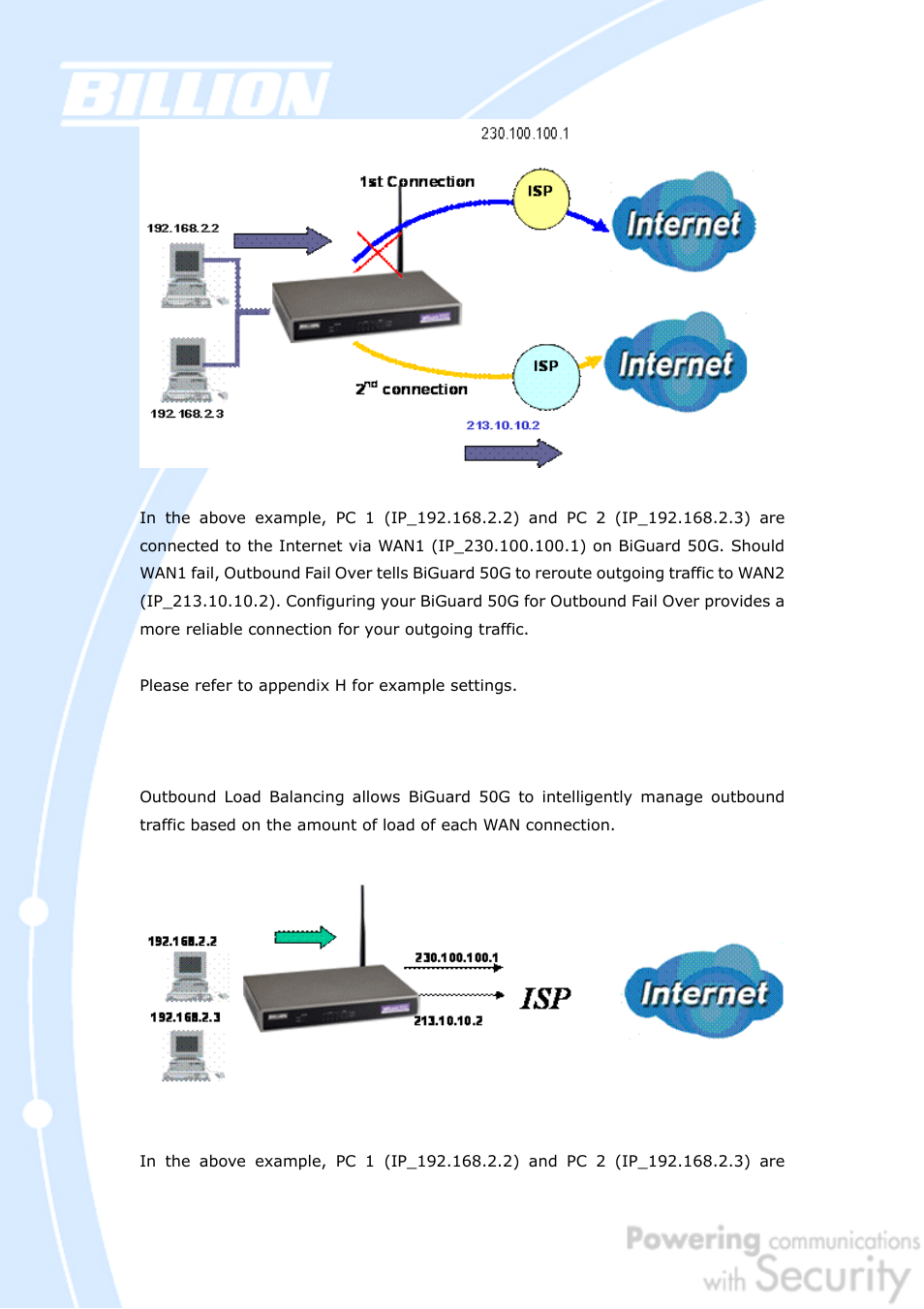 Billion Electric Company BiGuard 50G User Manual | Page 23 / 223