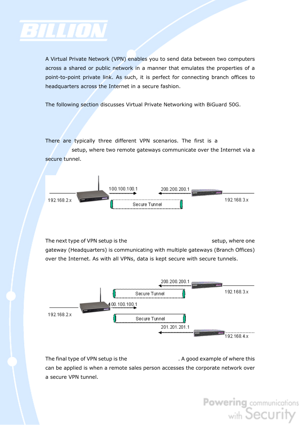 Billion Electric Company BiGuard 50G User Manual | Page 31 / 223