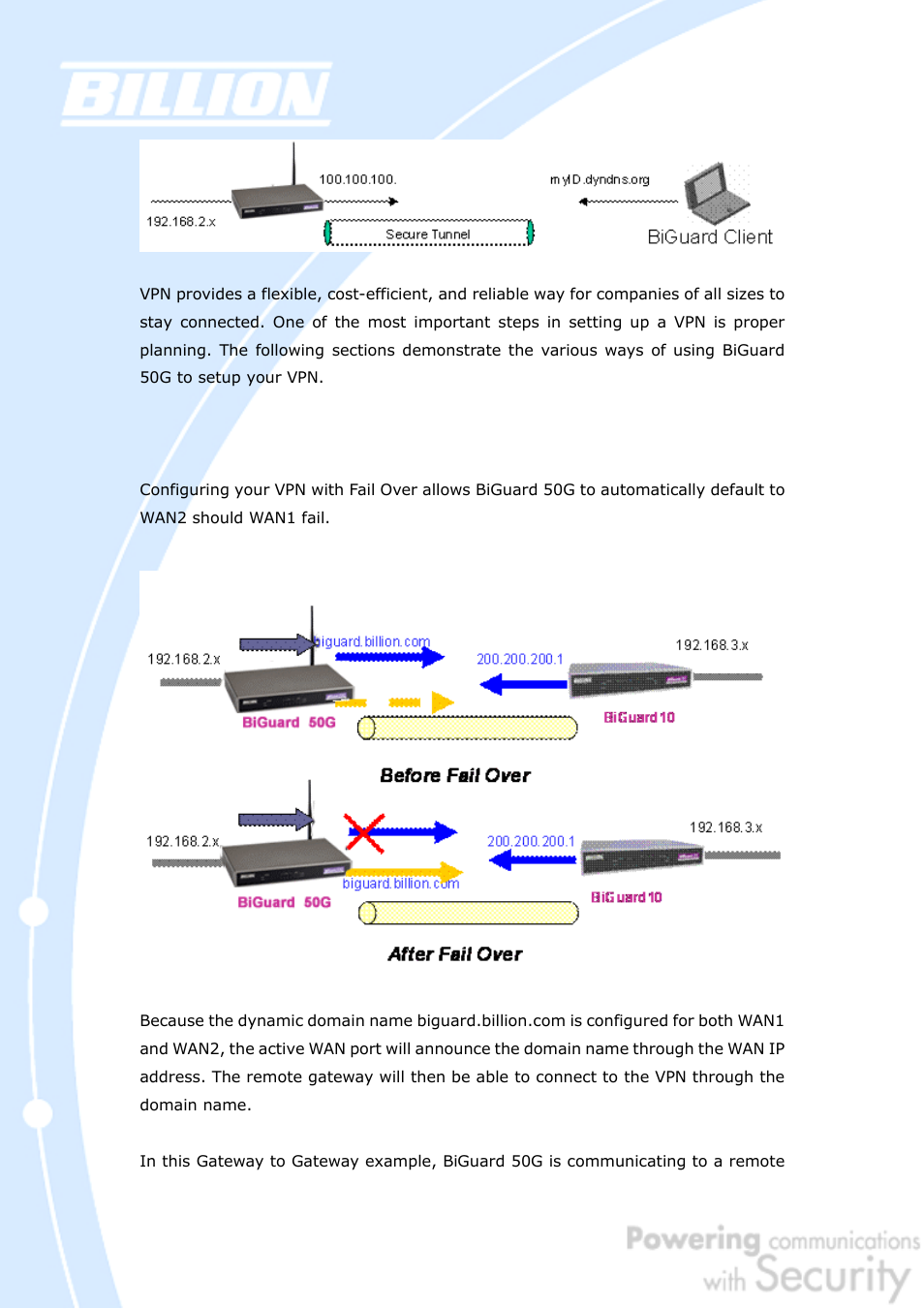 Billion Electric Company BiGuard 50G User Manual | Page 32 / 223