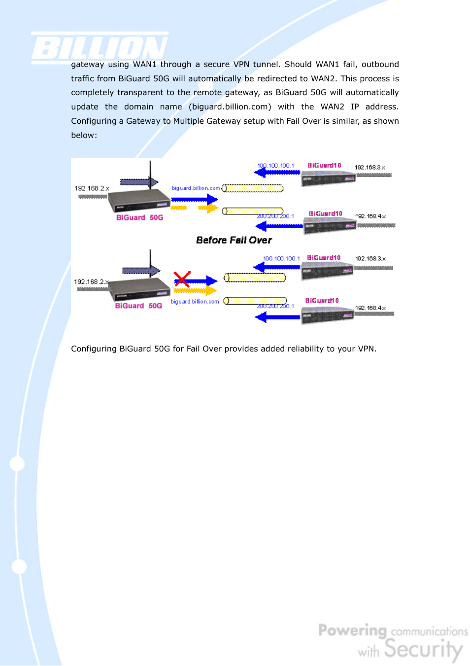 Billion Electric Company BiGuard 50G User Manual | Page 33 / 223