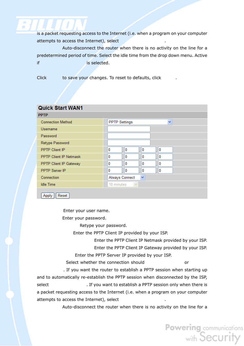 Billion Electric Company BiGuard 50G User Manual | Page 81 / 223