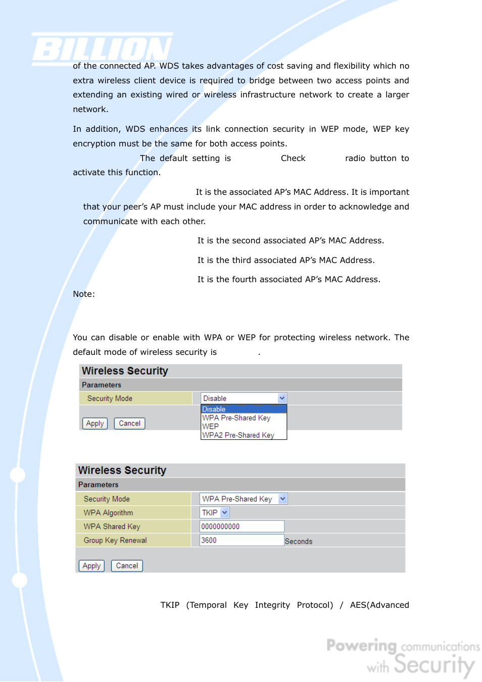 Billion Electric Company BiGuard 50G User Manual | Page 86 / 223