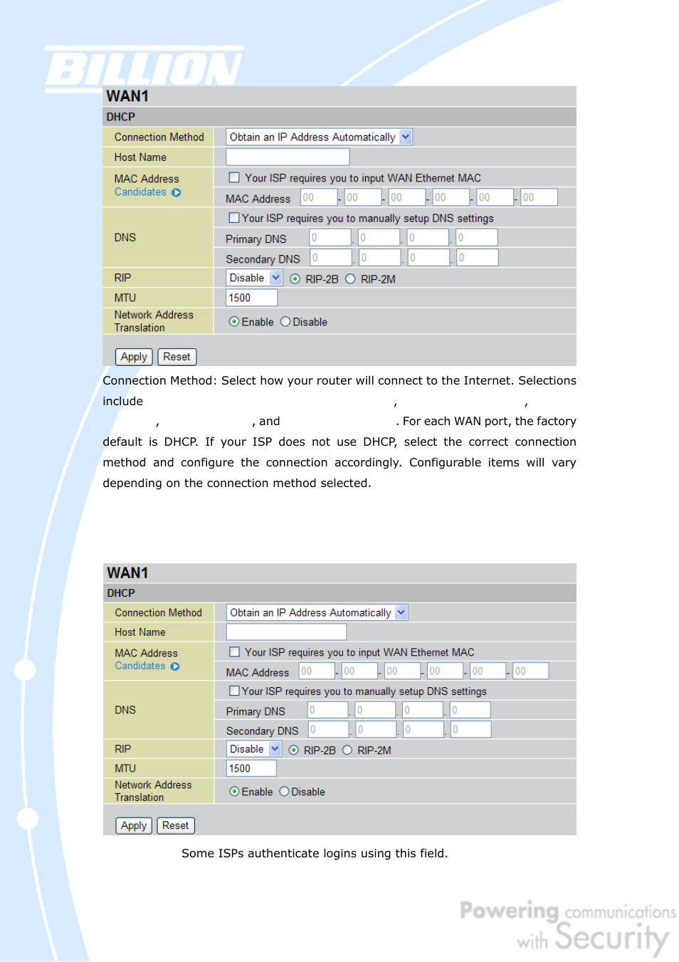 Billion Electric Company BiGuard 50G User Manual | Page 93 / 223