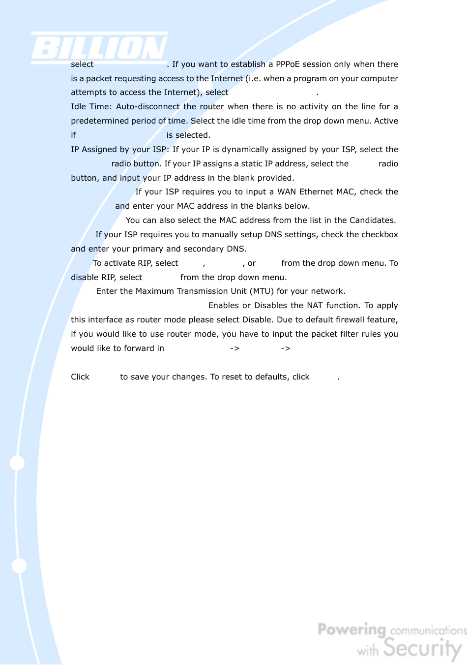 Billion Electric Company BiGuard 50G User Manual | Page 96 / 223