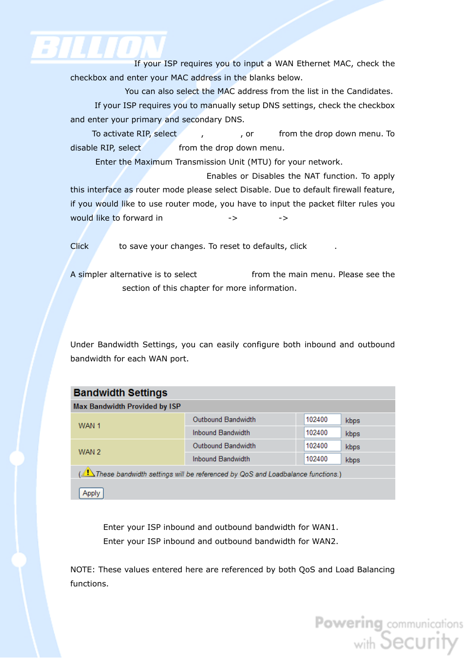 Billion Electric Company BiGuard 50G User Manual | Page 99 / 223