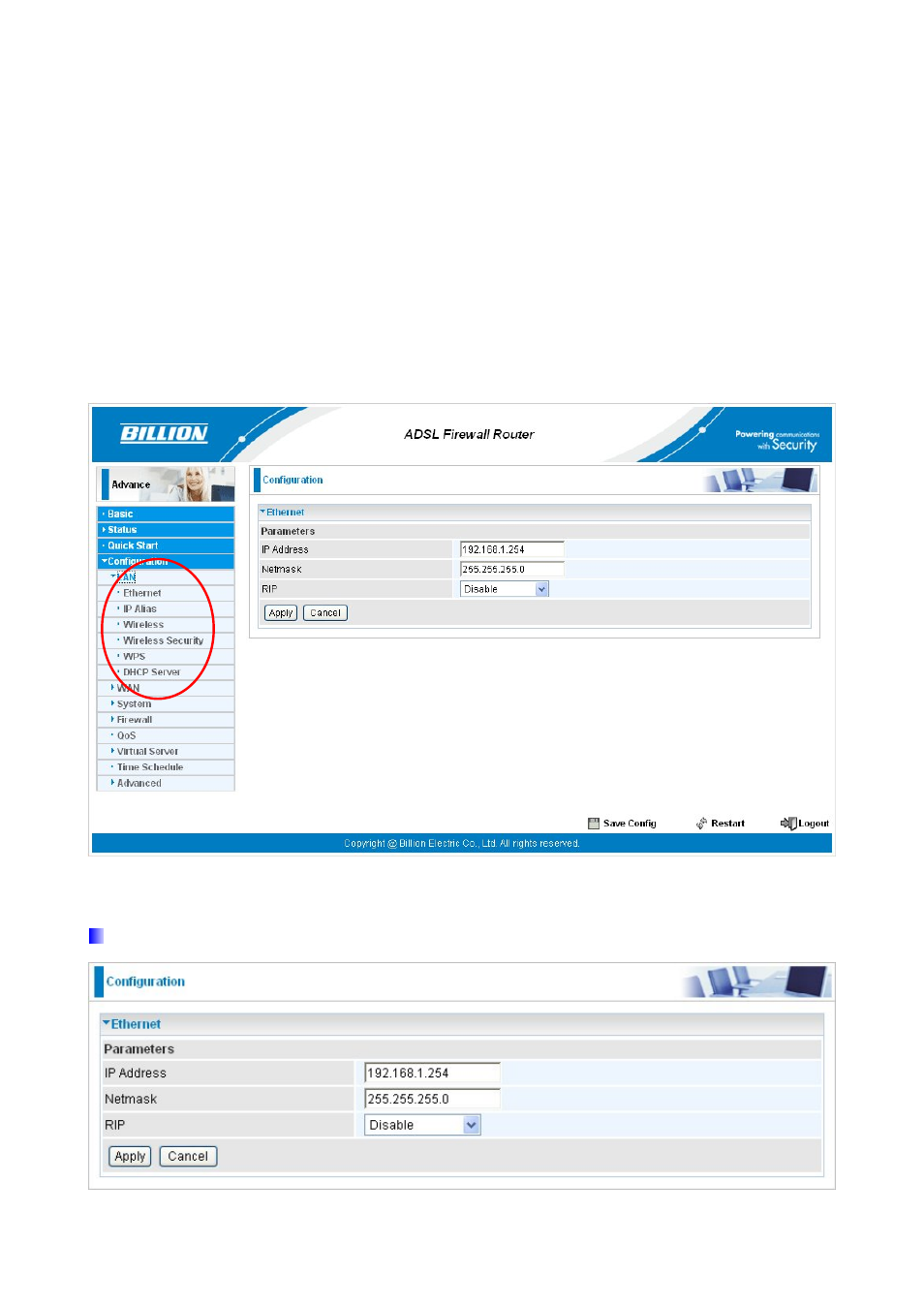 Billion Electric Company BiPAC 7300GX User Manual | Page 52 / 126