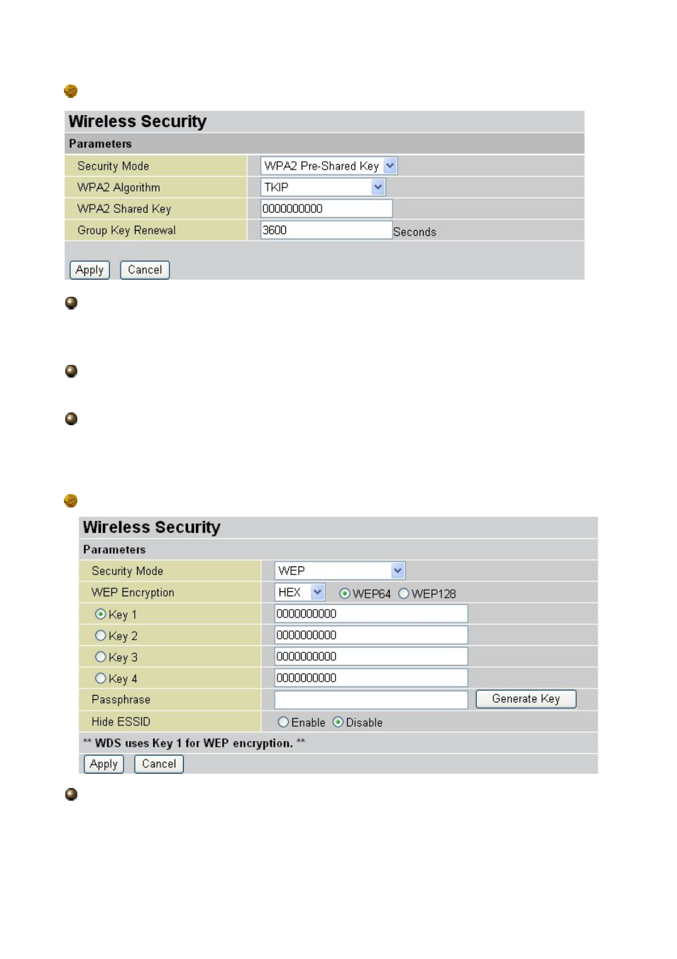 Wpa2 pre-shared key | Billion Electric Company BIPAC 7300(G) User Manual | Page 41 / 103