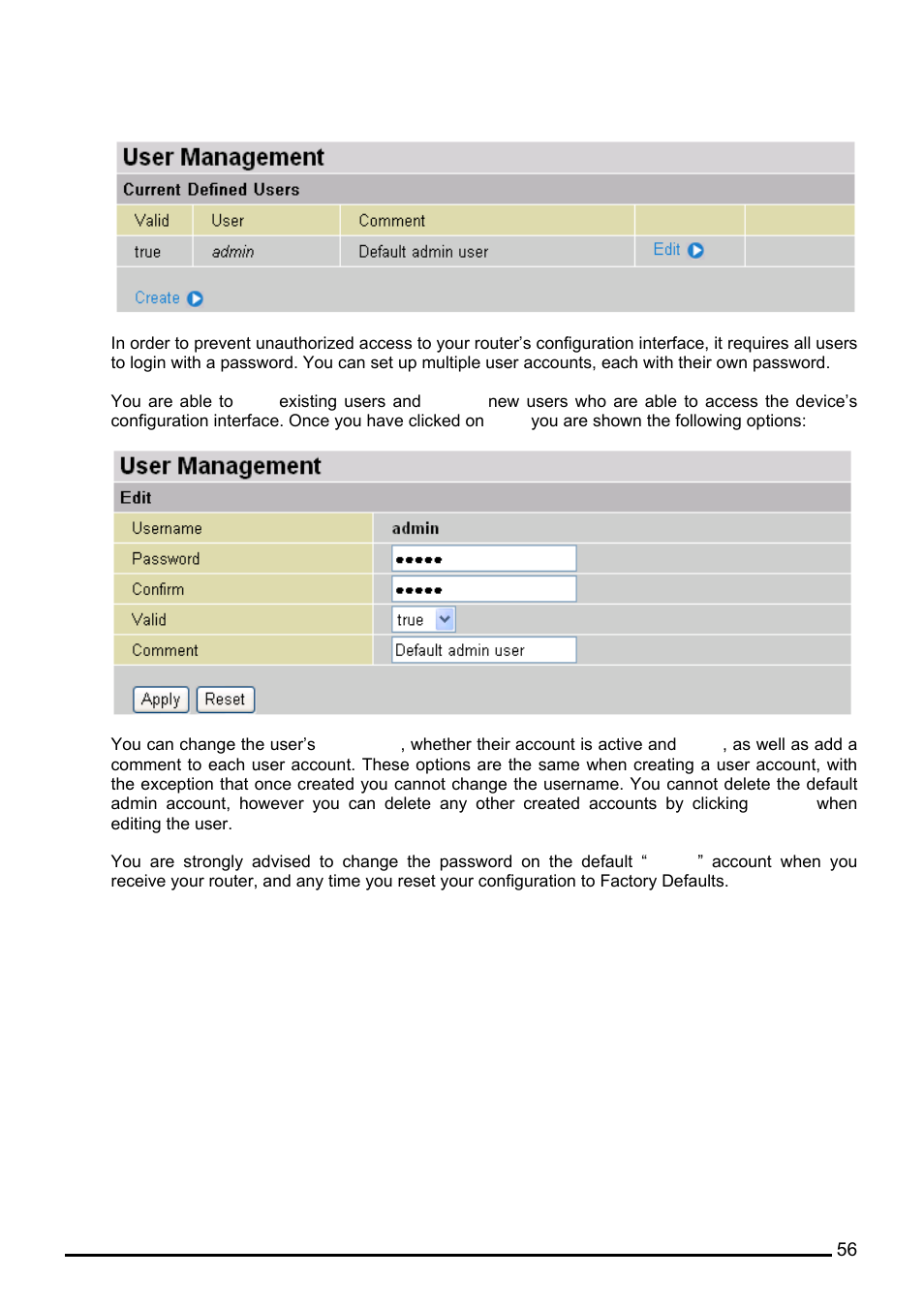 User management | Billion Electric Company BiPAC 7402VL User Manual | Page 57 / 120