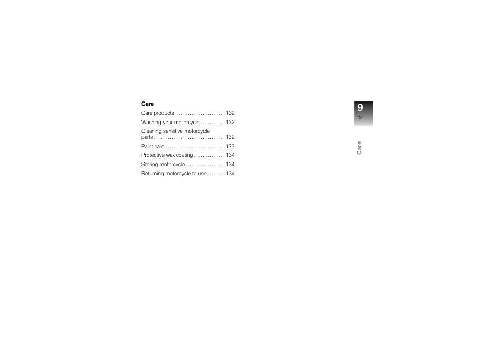 Care | BMW Motorrad K1300S User Manual | Page 135 / 170