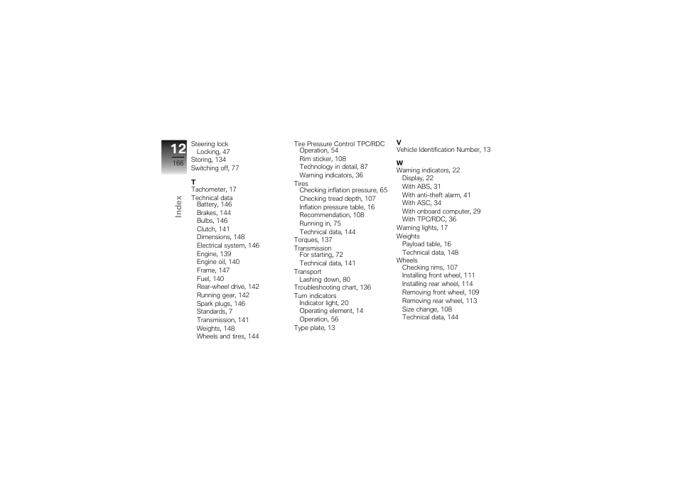 BMW Motorrad K1300S User Manual | Page 170 / 170