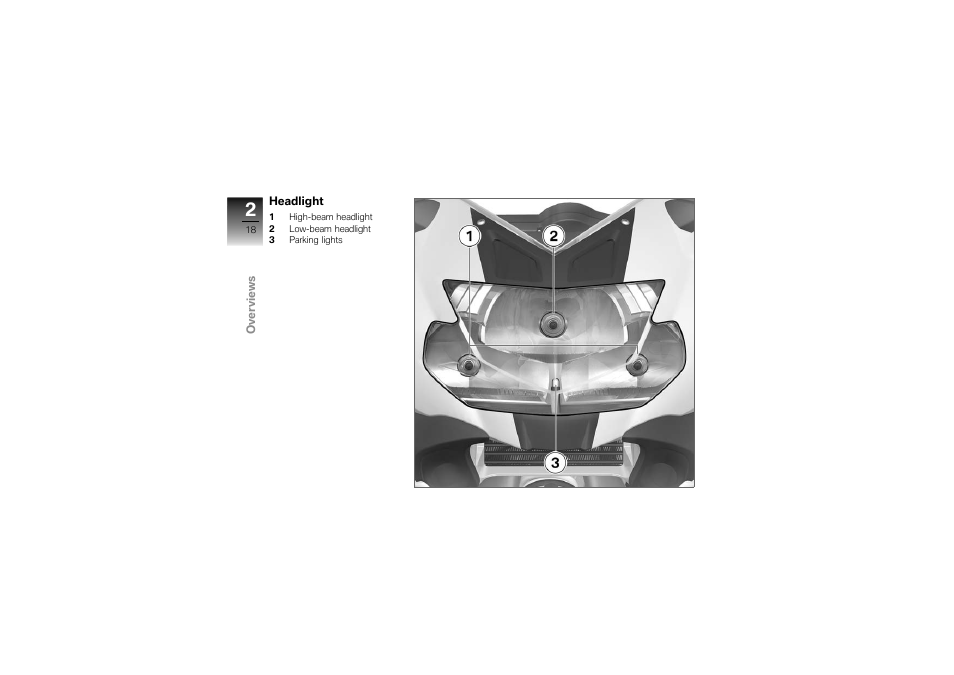 Headlight | BMW Motorrad K1300S User Manual | Page 22 / 170