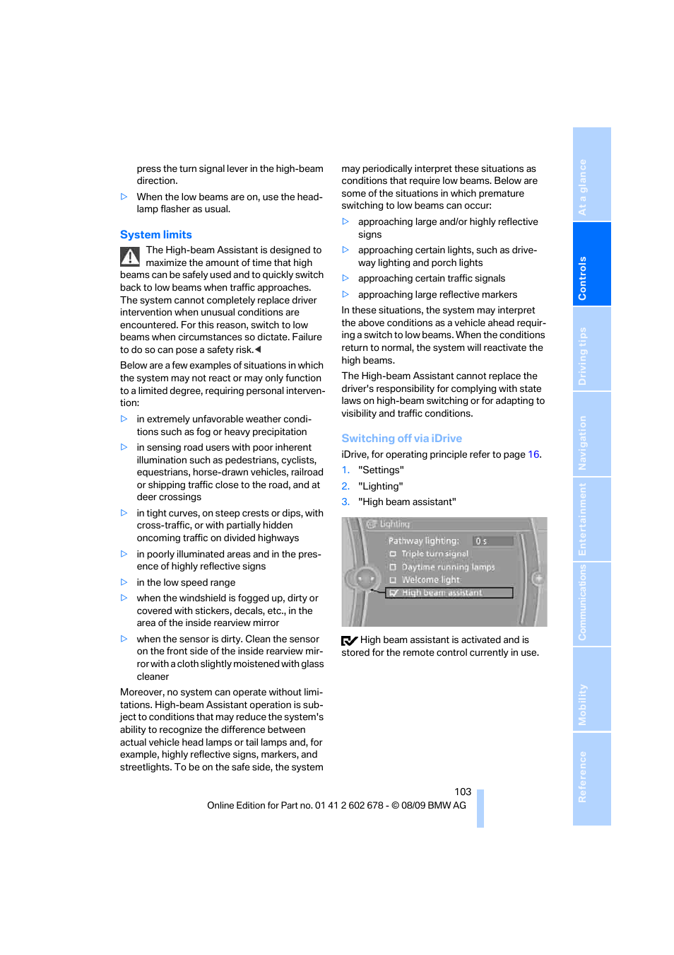 BMW 528I XDRIVE User Manual | Page 105 / 271