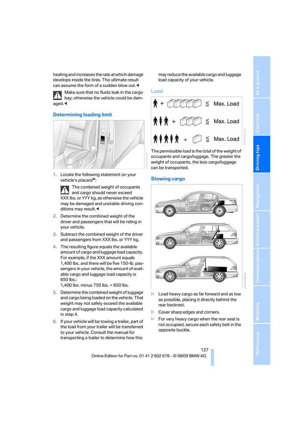 BMW 528I XDRIVE User Manual | Page 129 / 271