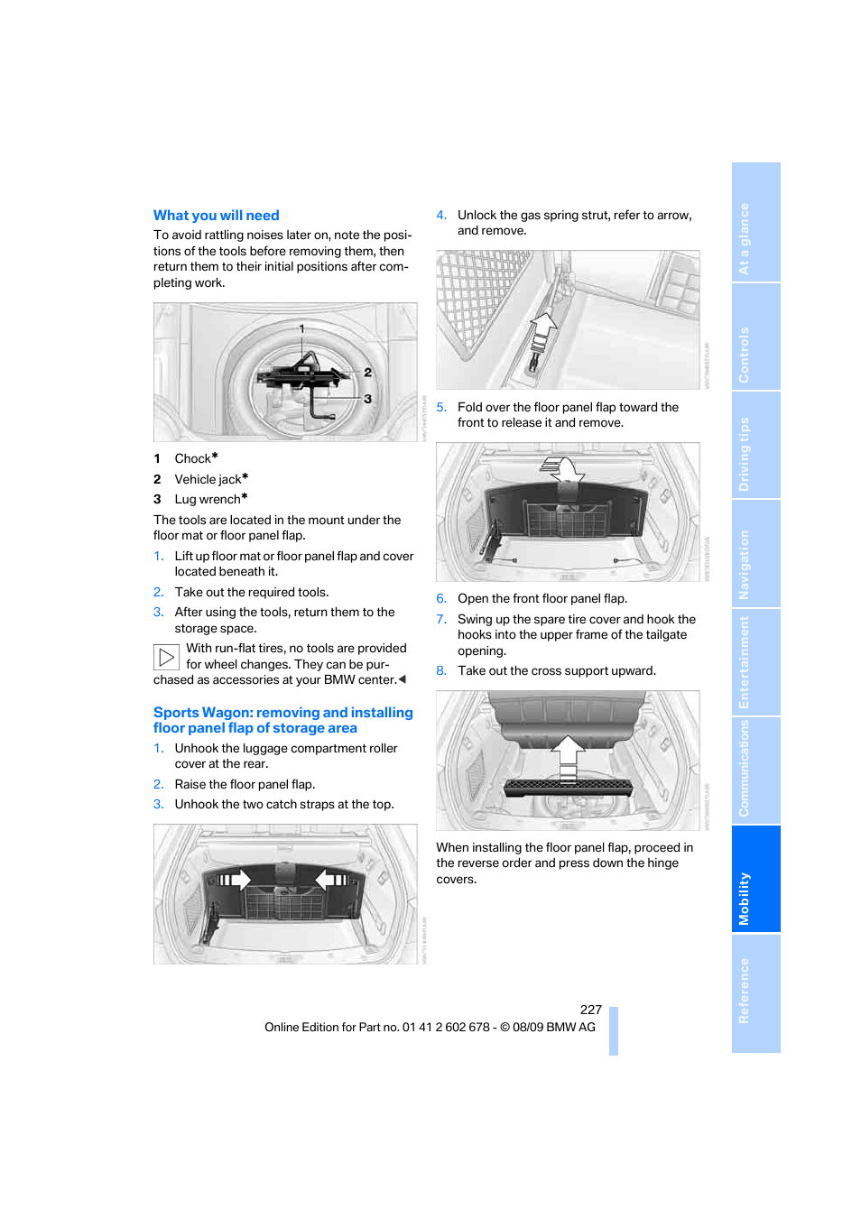 BMW 528I XDRIVE User Manual | Page 229 / 271