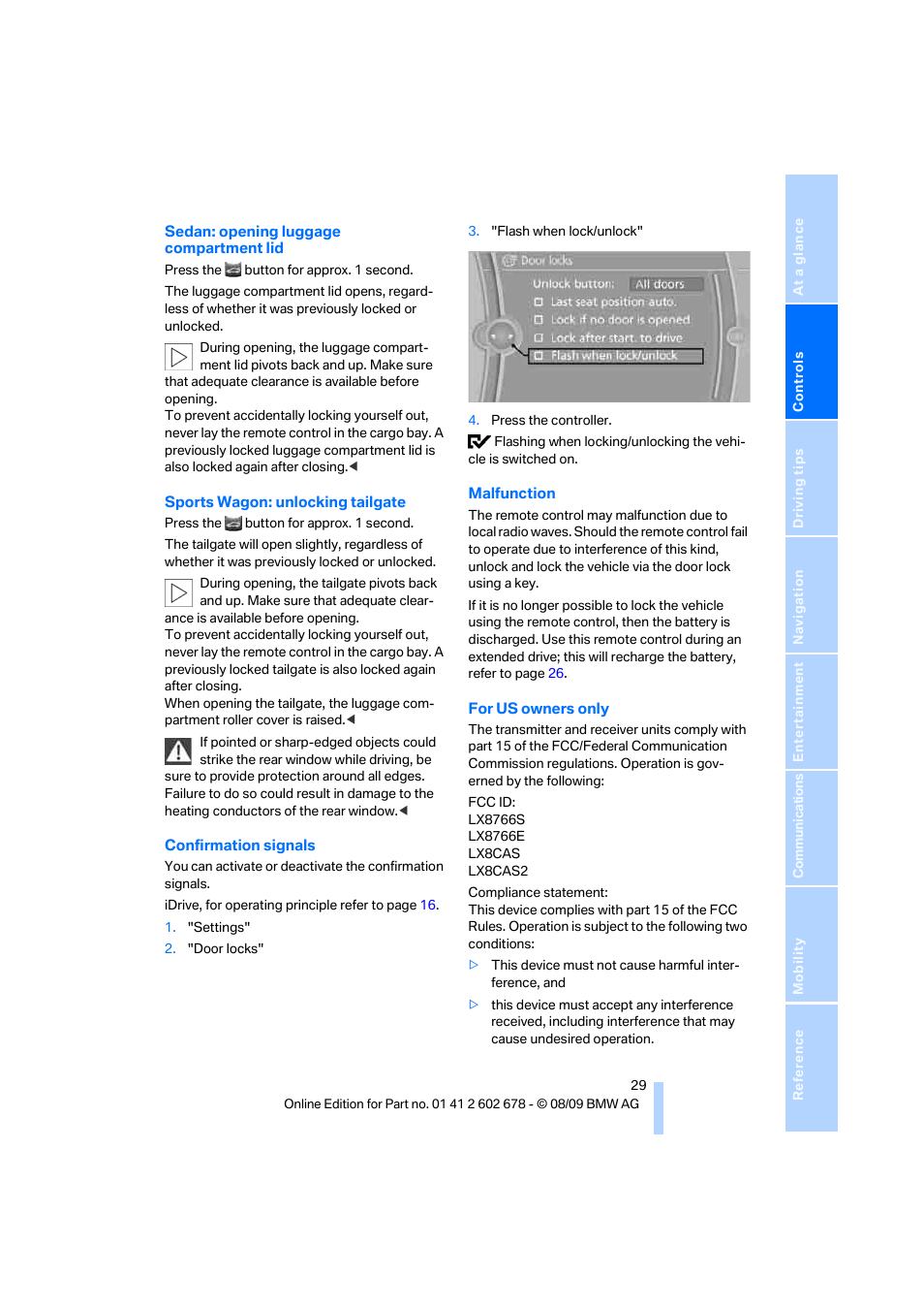 BMW 528I XDRIVE User Manual | Page 31 / 271