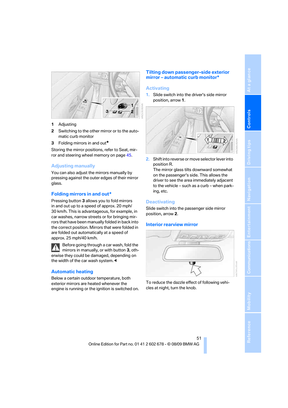 BMW 528I XDRIVE User Manual | Page 53 / 271