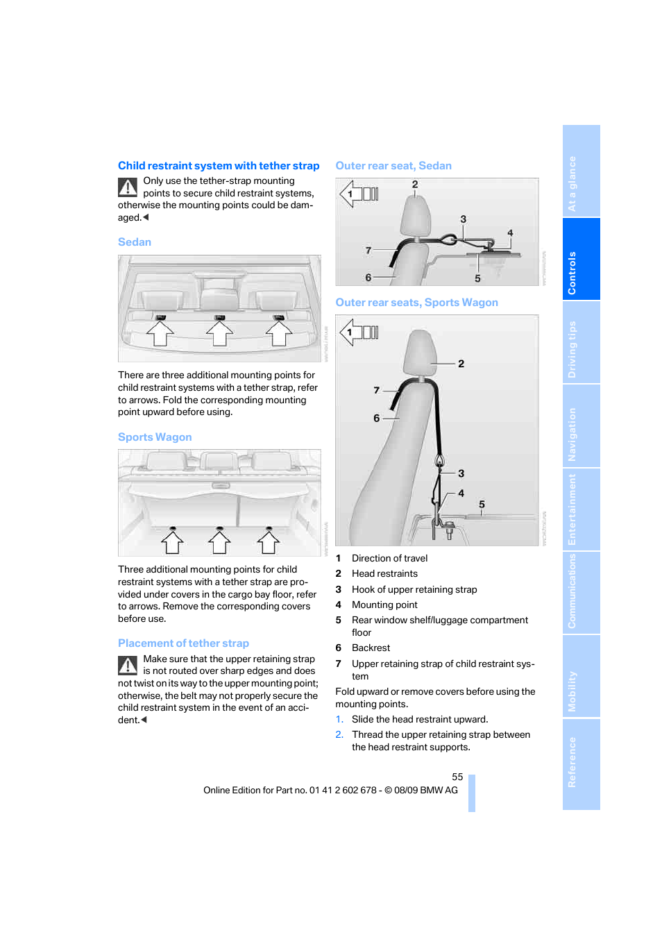 BMW 528I XDRIVE User Manual | Page 57 / 271