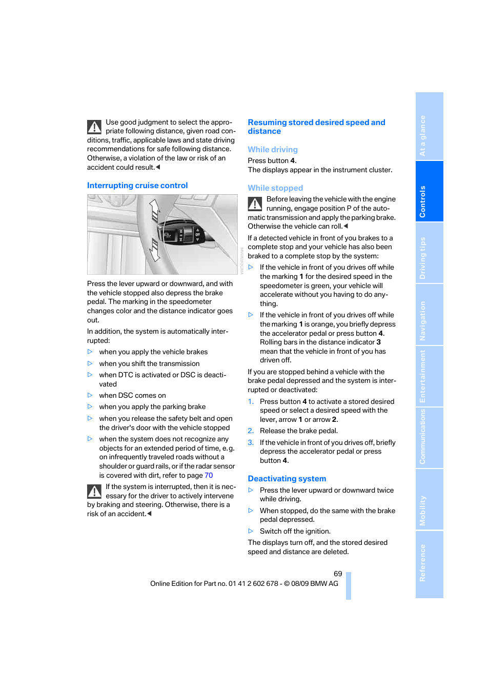 BMW 528I XDRIVE User Manual | Page 71 / 271