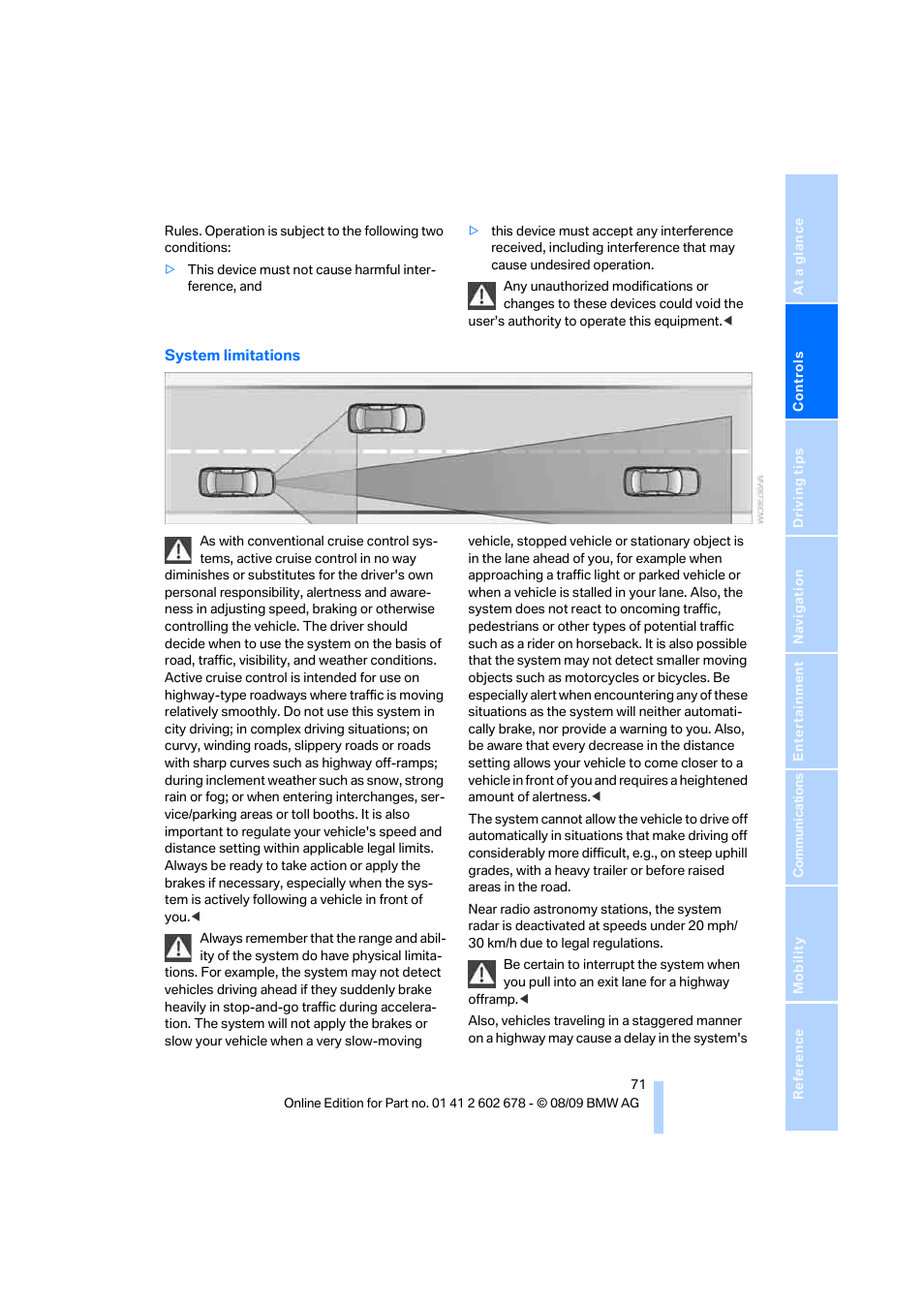 BMW 528I XDRIVE User Manual | Page 73 / 271