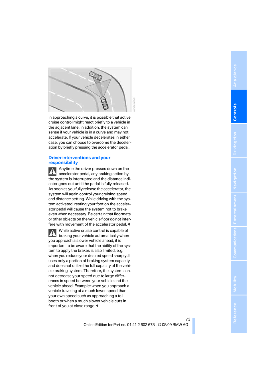 BMW 528I XDRIVE User Manual | Page 75 / 271