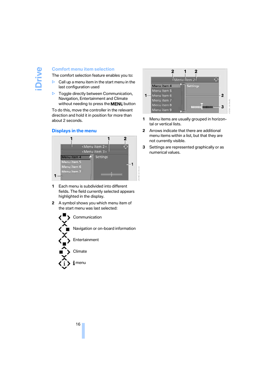 Idriv e | BMW 530XD User Manual | Page 17 / 248