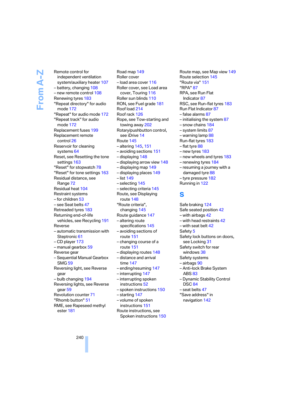 BMW 530XD User Manual | Page 241 / 248