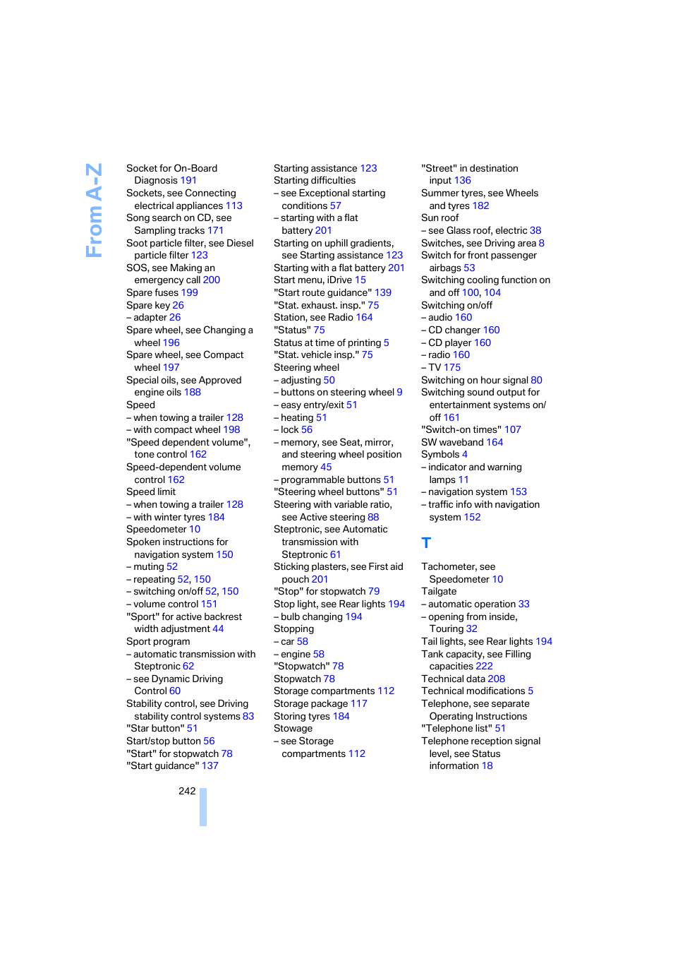 BMW 530XD User Manual | Page 243 / 248