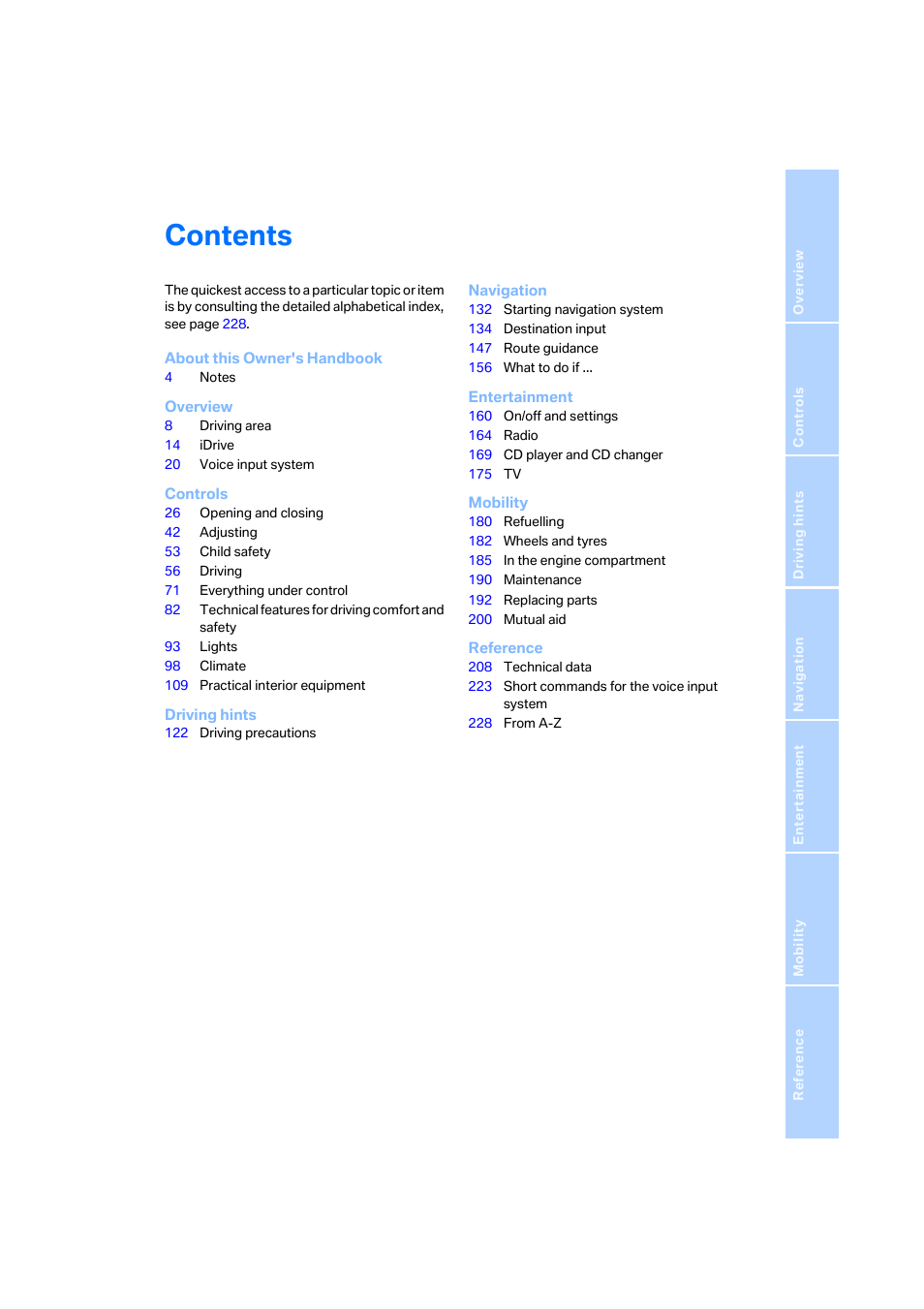 BMW 530XD User Manual | Page 4 / 248