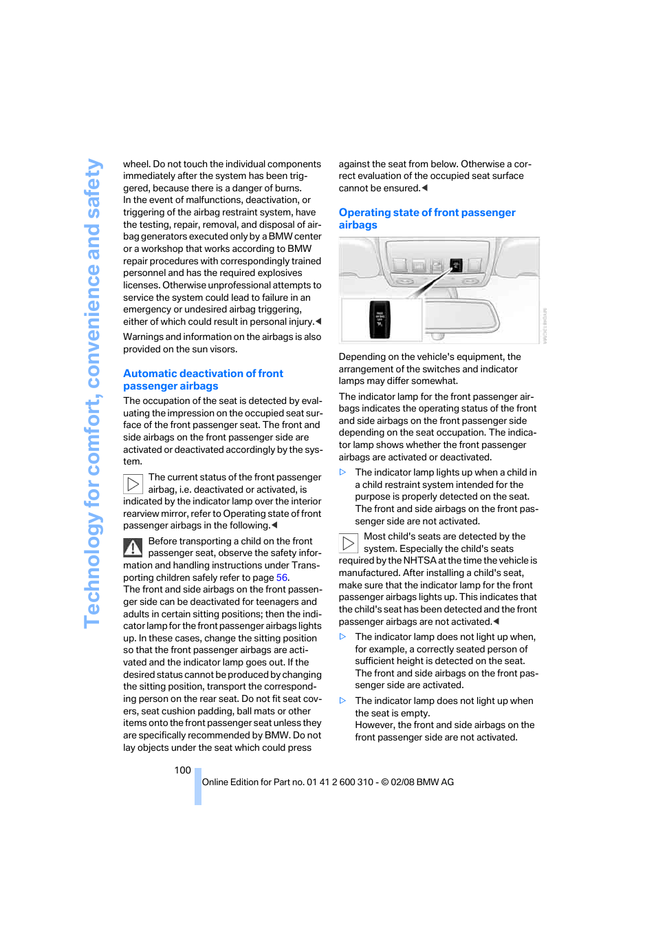 BMW AG 528XI User Manual | Page 102 / 292