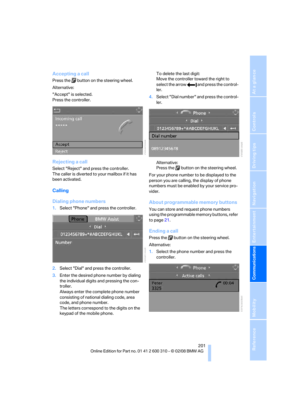 BMW AG 528XI User Manual | Page 203 / 292