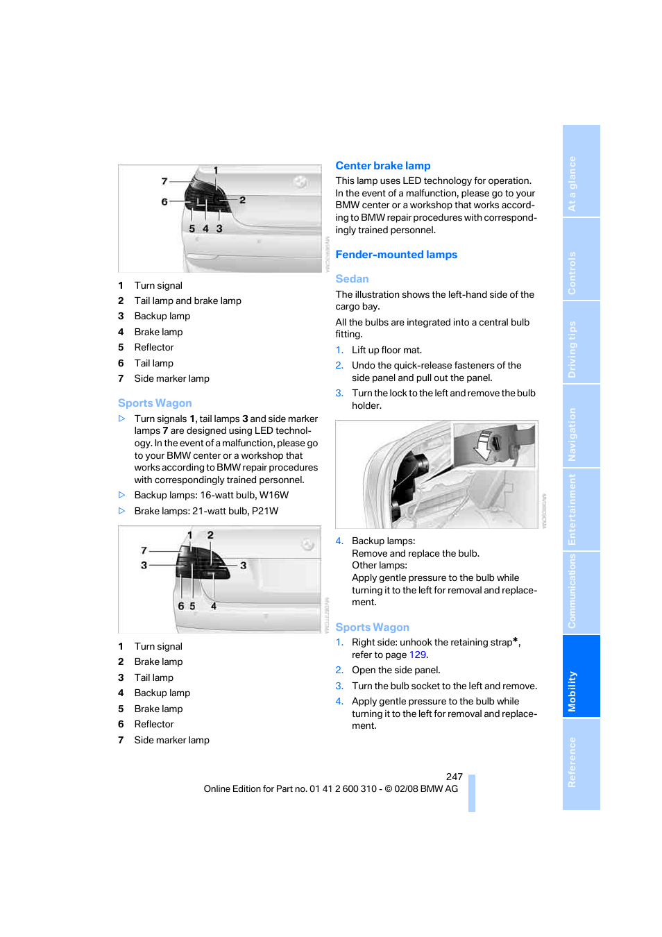 BMW AG 528XI User Manual | Page 249 / 292