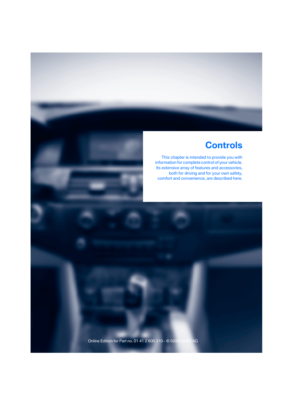 Controls | BMW AG 528XI User Manual | Page 29 / 292