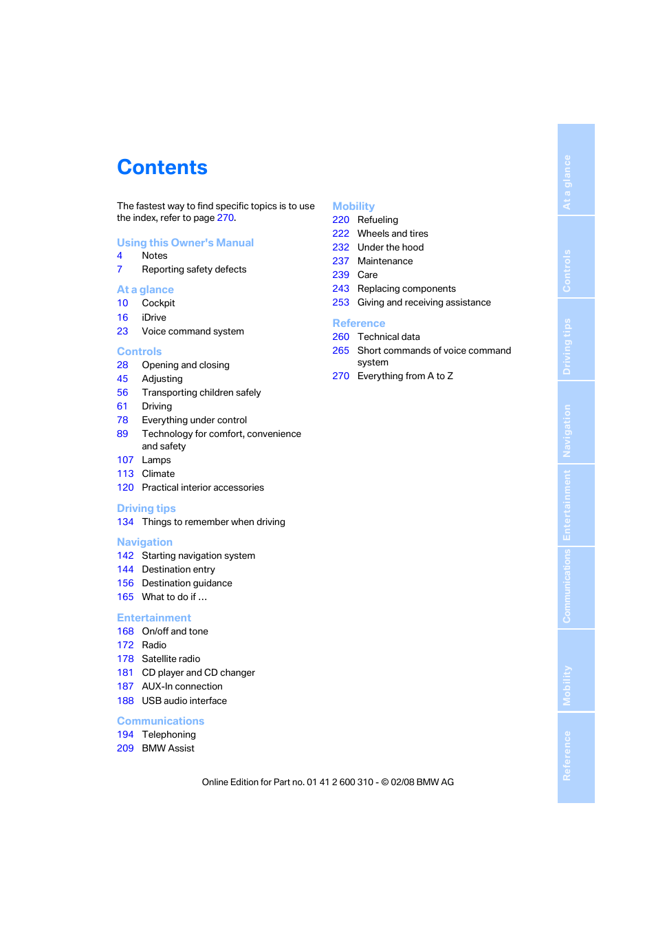 BMW AG 528XI User Manual | Page 5 / 292