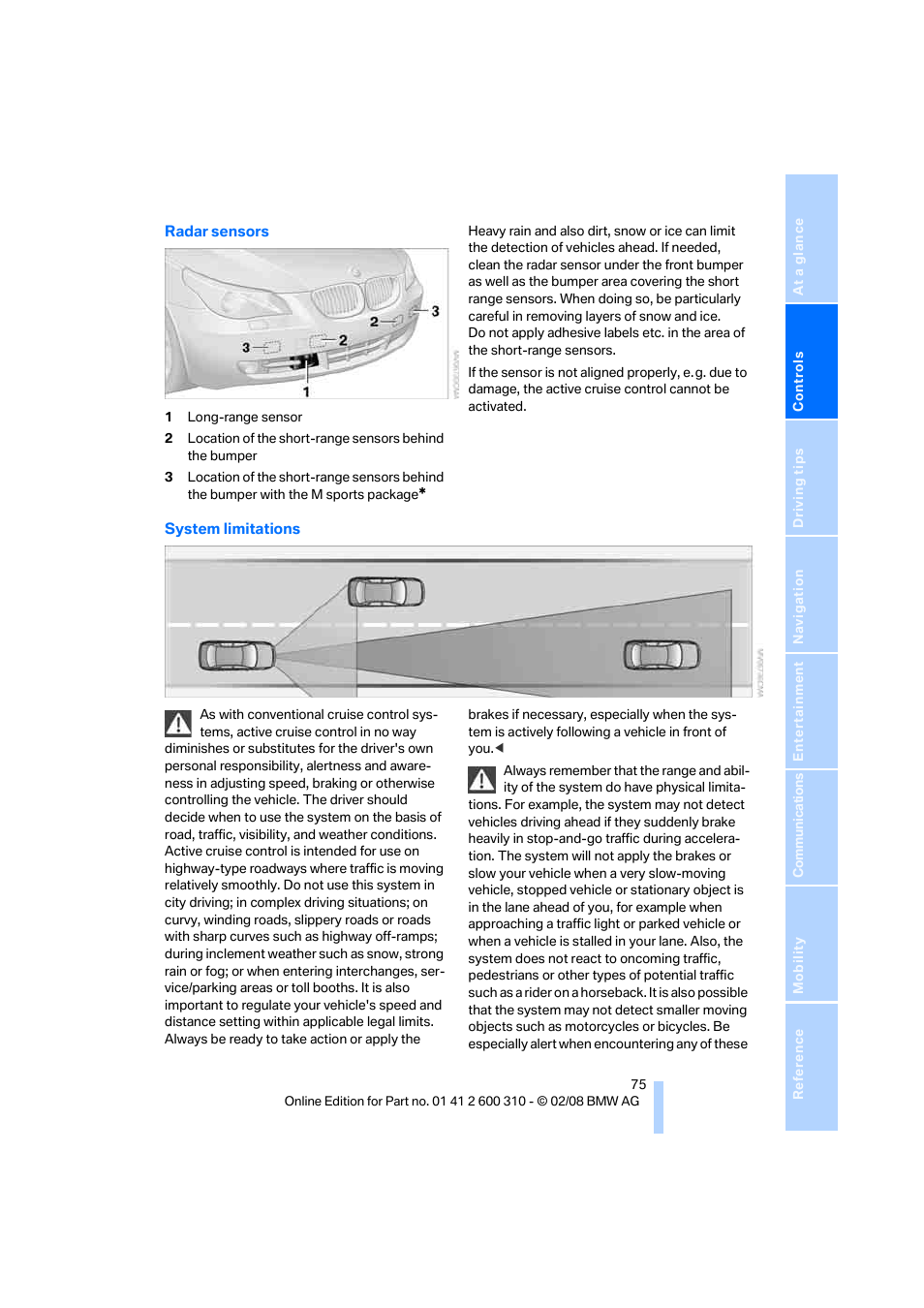 BMW AG 528XI User Manual | Page 77 / 292