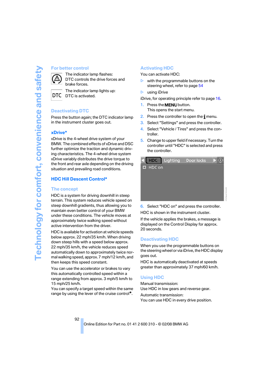 BMW AG 528XI User Manual | Page 94 / 292