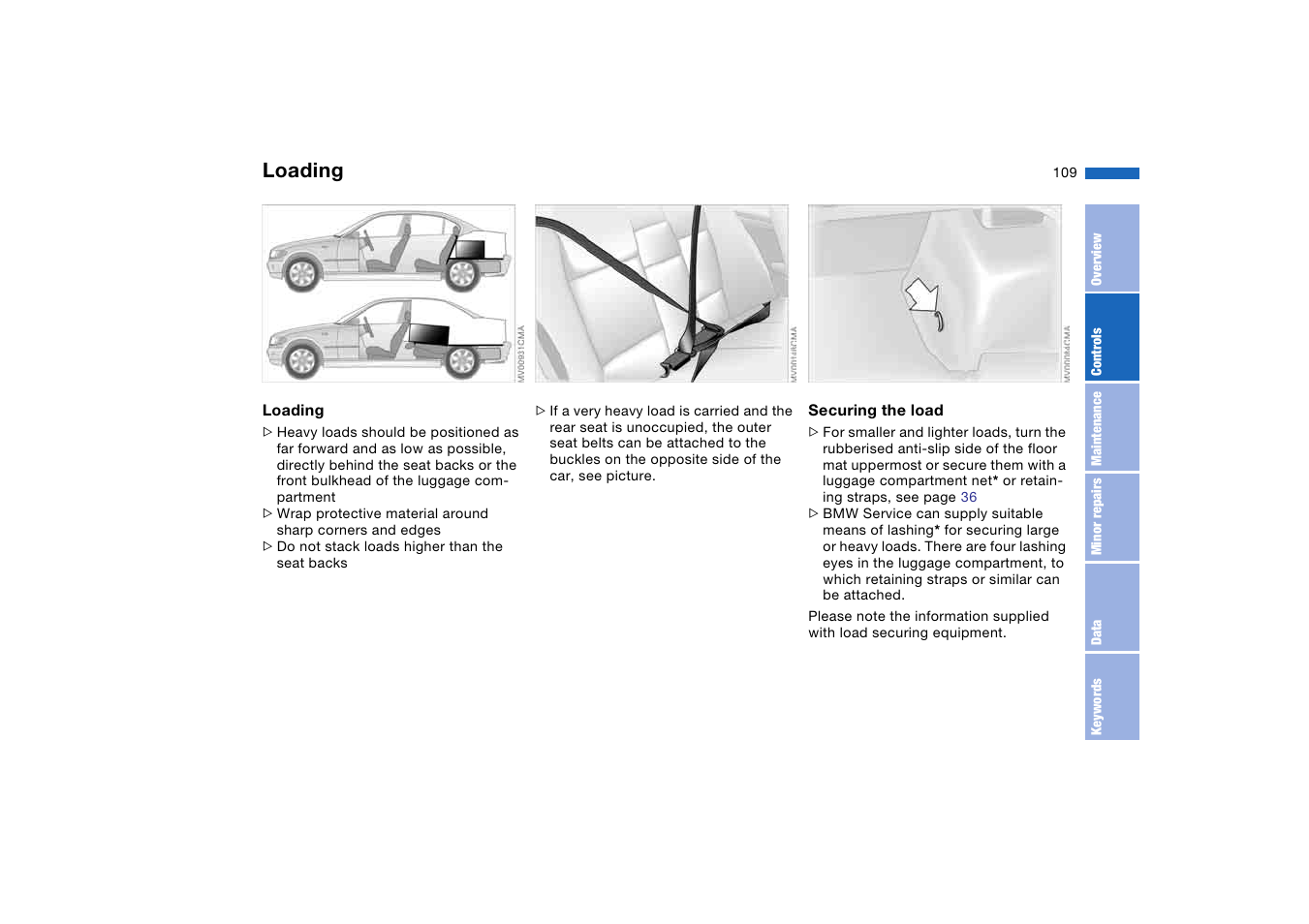 Loading | BMW AG User Manual | Page 109 / 186