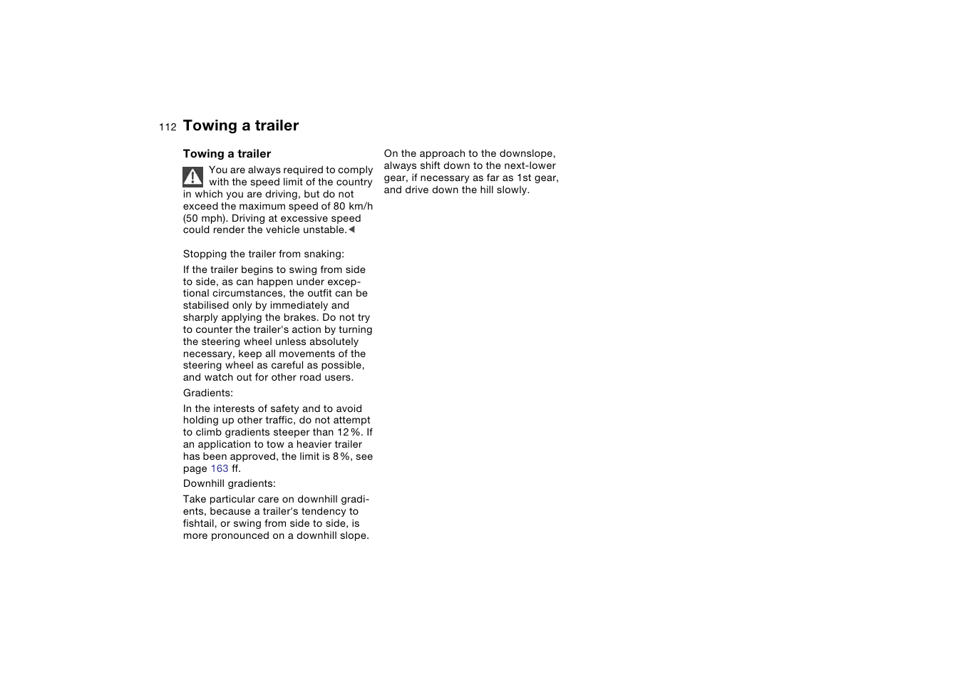 Towing a trailer | BMW AG User Manual | Page 112 / 186