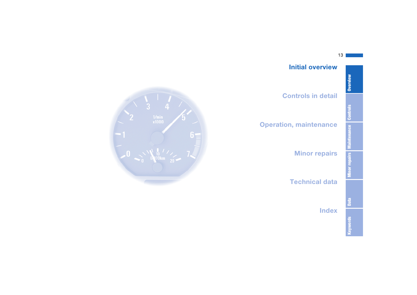 Initial overview | BMW AG User Manual | Page 13 / 186