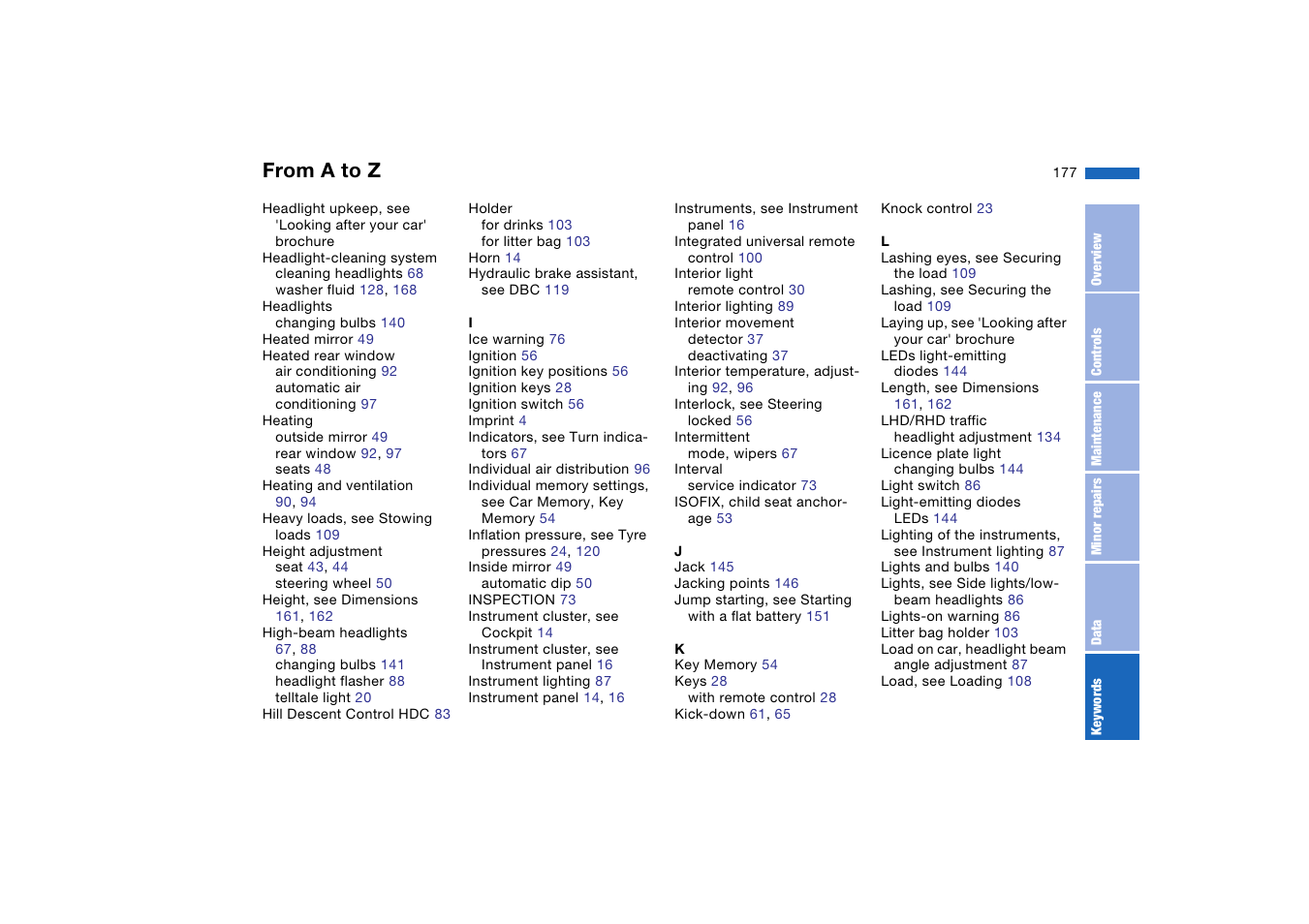 BMW AG User Manual | Page 177 / 186