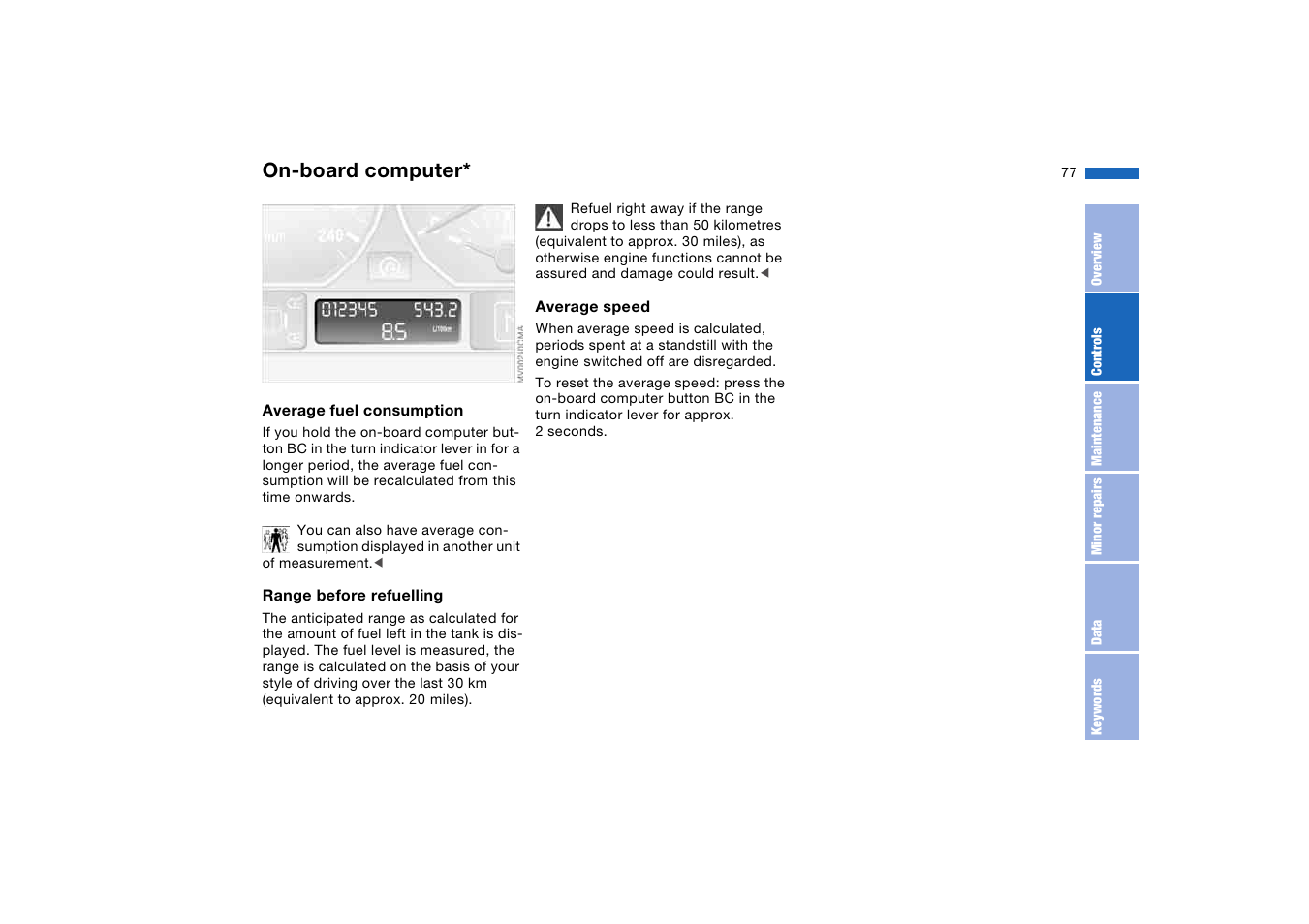 On-board computer | BMW AG User Manual | Page 77 / 186