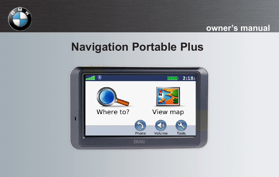 BMW Navigation Portable Plus User Manual | 40 pages