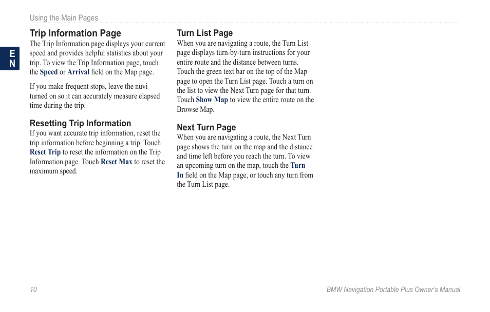 BMW Navigation Portable Plus User Manual | Page 16 / 40