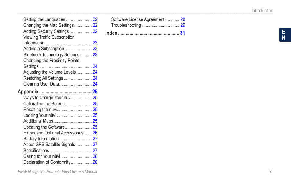 BMW Navigation Portable Plus User Manual | Page 5 / 40