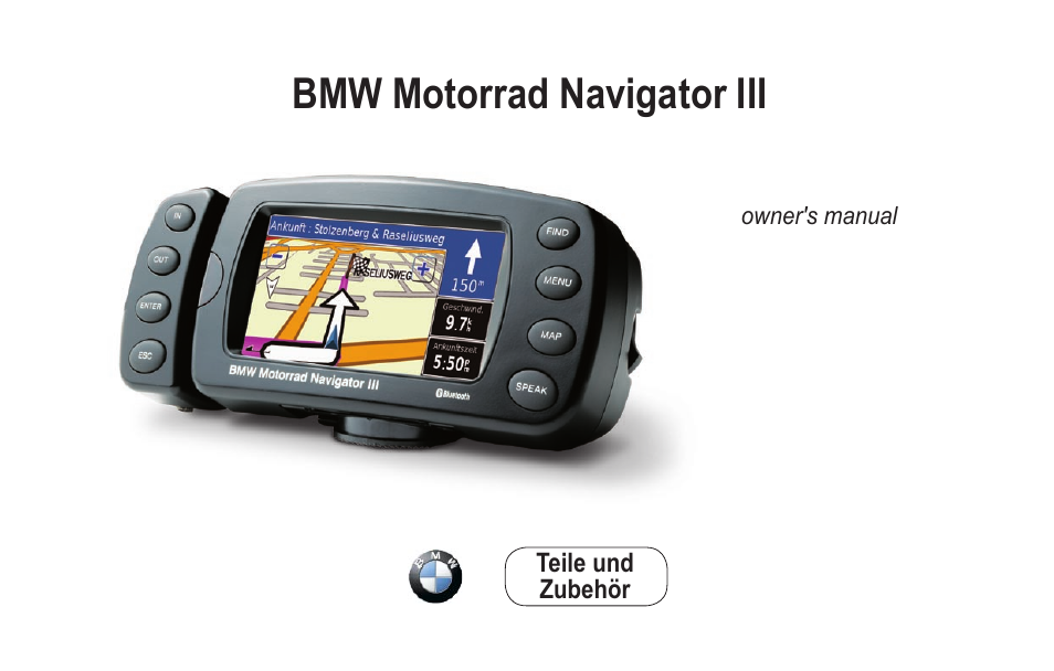 BMW III User Manual | 34 pages