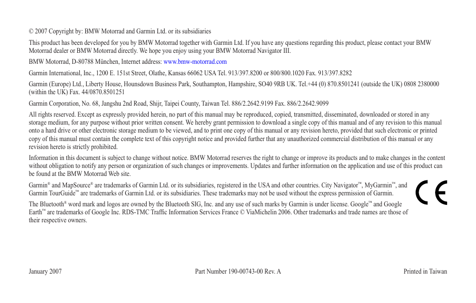 BMW III User Manual | Page 2 / 34