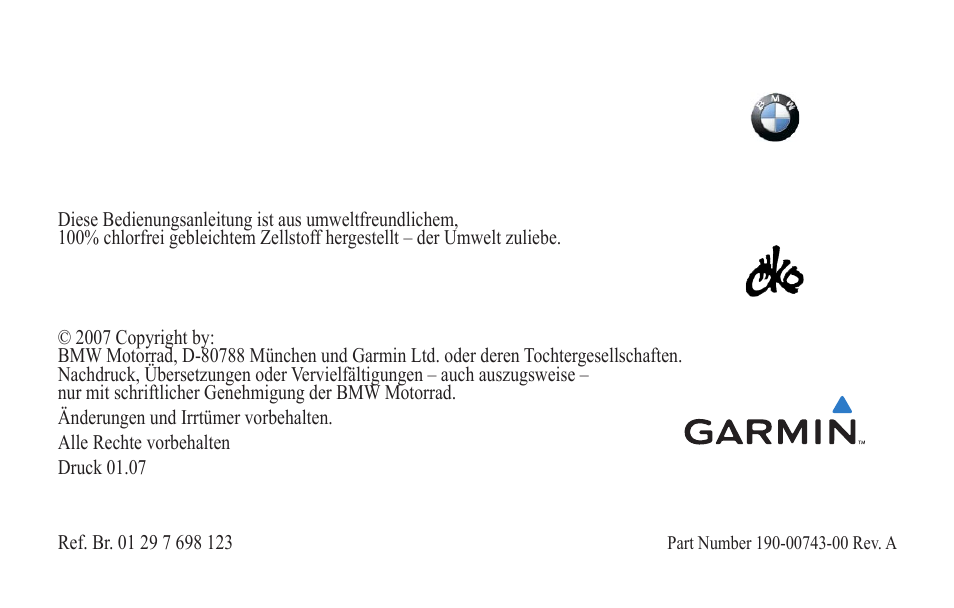 BMW III User Manual | Page 34 / 34