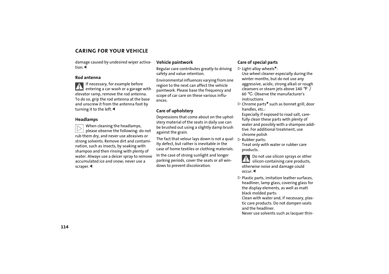 BMW 2004 Mini Convertible Cooper User Manual | Page 116 / 165